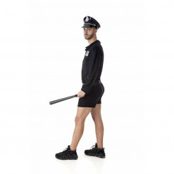 Kostüüm täiskasvanutele politseinikule, 4 tükki, lühike must