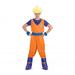 Костюм для взрослых My Other Me Goku Dragon Ball Синий Оранжевый
