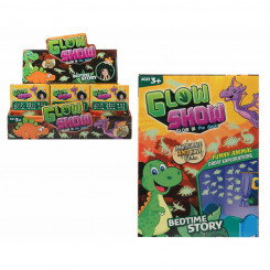 Set of stickers Glow Show Dinosaurs Fluorescent