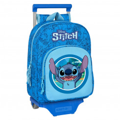 Школьный рюкзак на колесах Stitch Синий 26 x 34 x 11 см