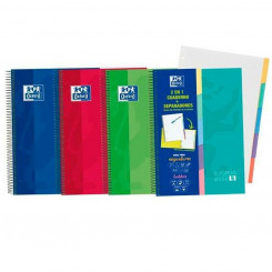 Notebook Oxford European Book 5 2-in-1 Micro perforated Multicolour A4 10 Pieces