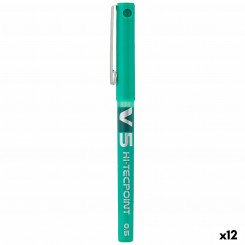 Ручка с жидкими чернилами Pilot V-5 Hi-Tecpoint Green 0,3 мм (12 шт.)