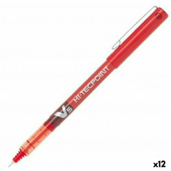 Ручка с жидкими чернилами Pilot V-5 Hi-Tecpoint Red 0,3 мм (12 шт.)
