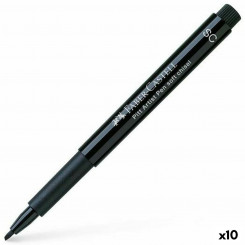 Felt-tip pens Faber-Castell Pitt Artist Pen SC 199 Calligraphy Black (10 Units)
