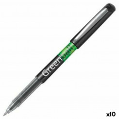 Liquid ink pen Pilot Green-Ball Black 0,35 mm (10 Units)
