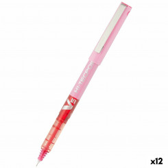 Liquid ink pen Pilot V-5 Hi-Tecpoint Pink 0,3 mm (12 Units)