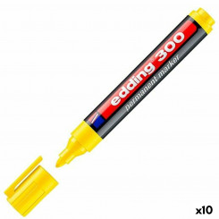 Перманентный маркер Edding 300 Yellow (10 шт.)
