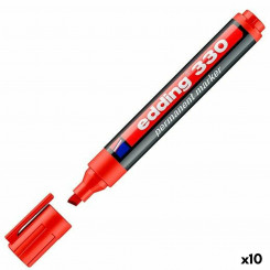 Перманентный маркер Edding 330 Red (10 шт.)
