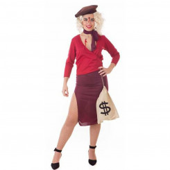 Kostüüm täiskasvanutele Bonnie Gangster 4 Pieces Red