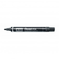 Перманентный маркер Pentel N50-BE Черный 12 шт.