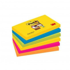 Sticky Notes Post-it  SUPER STICKY 7,6 X 12,7 cm Multicolour (76 x 127 mm) (6 Units)