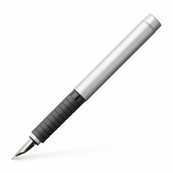 Ручка для каллиграфии Faber-Castell Essentio F с матовым покрытием, серебро