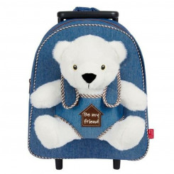 Школьный рюкзак на колесах Perletti Perry 38 x 28 x 11 см Белый медведь