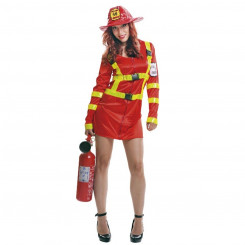Kostüüm täiskasvanutele My Other Me Firewoman Red (2 tükki)