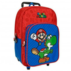 School Rucksack with Wheels Super Mario