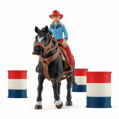 Doll Schleich Cowgirl Barrel Racing Fun