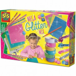 Craft Set SES Creative Mega Glitter Mix Multicolour Plastic (1 Piece)