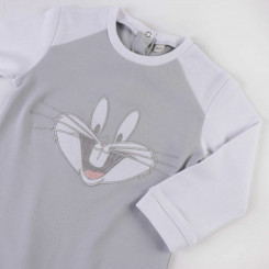Baby's Long-sleeved Romper Suit Looney Tunes Grey