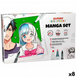 Set of Felt Tip Pens Alpino Manga Color Experience (8 Units)