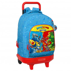 Школьный рюкзак на колесах SuperThings Rescue Force 33 x 45 x 22 см Синий