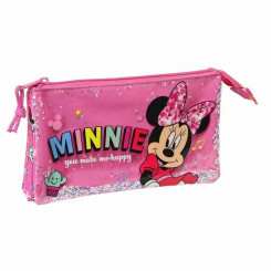 Тройная универсальная сумка Minnie Mouse Lucky Pink 22 x 12 x 3 см