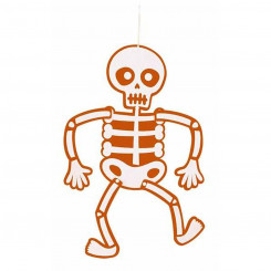 Skeleton pendant Rubies Orange Felt 51 cm