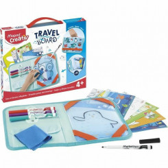Drawing Set Maped Travel Board 18 Pieces