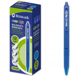 Set of Biros Bismark B-110 Fix Blue 0,7 mm (12 Pieces)