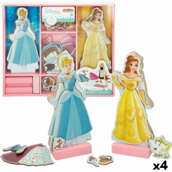 Figures Princesses Disney 45 Pieces 4 Units 9 x 20,5 x 1,2 cm