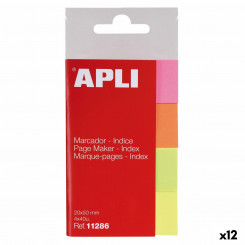 Закладка Apli Multicolour 160 листов 50 x 20 мм (12 шт.)