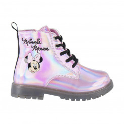 Kids Casual Boots Minnie Mouse LED Lights Pink