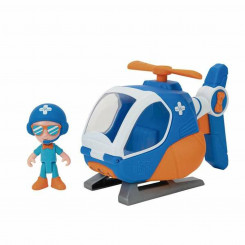 Helikopter Blippi Figure Blue Orange
