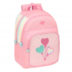 School Bag BlackFit8 Globitos Pink 32 x 42 x 15 cm