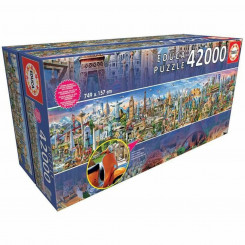 Puzzle Educa 17570 Around the World 42000 Pieces 749 x 157 cm