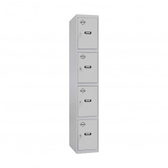 Шкафчик Simon Rack Metal Светло-серый 4 отделения (180 х 30 х 50 см)