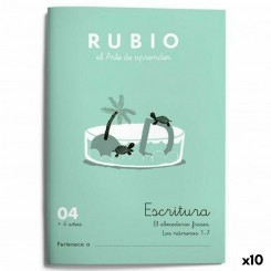 Блокнот для письма и каллиграфии Rubio Nº04 A5, испанский, 20 листов (10 шт.)