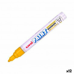 Permanent marker Uni-Ball PX-20 Yellow 2,8 mm (12 Units)