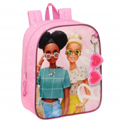 Laste seljakott Barbie Girl Roosa 22 x 27 x 10 cm