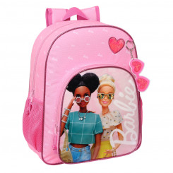 Kooliseljakott Barbie Girl Roosa 32 X 38 X 12 cm