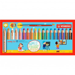 Värvilised pliiatsid Stabilo Woody 3 in 1 3-in-1 Mitmevärviline