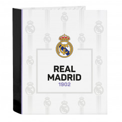 Rõngaskiirköitja Real Madrid C.F. Must Valge A4 (27 x 33 x 6 cm)