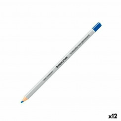 Карандаш-маркер Staedtler Lumocolor Non permanent Синий (12 штук)