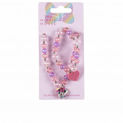 Jewellery Kit Disney Pink Minnie Mouse 2 Pieces