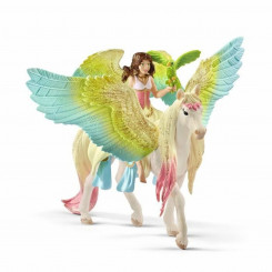 Action Figure Schleich Fairy Surah with glitter Pegasus Plastic