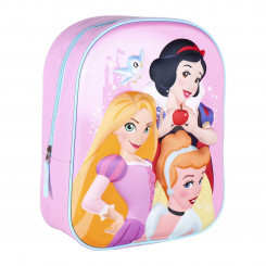 School Bag Princesses Disney Pink 25 x 31 x 10 cm