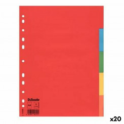 Разделители Esselte Разноцветный 5 листов A4 (20 штук)