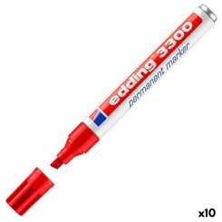 Постоянный маркер Edding 3300 Красный (10 штук)