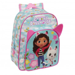 School backpack Gabby's Dollhouse Blue 32 X 38 X 12 cm