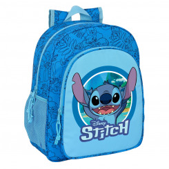 School backpack Stitch Blue 32 X 38 X 12 cm