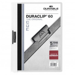 Document holder Durable Duraclip 60 White Transparent A4 25 Pieces, parts